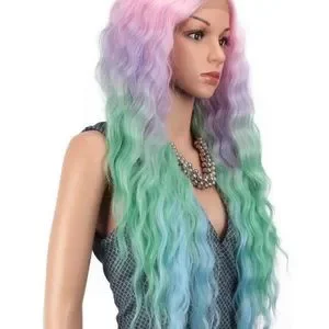 Accessories | 28 Rainbow Unicorn Loose Wavy Lace Front Wig  display picture 1